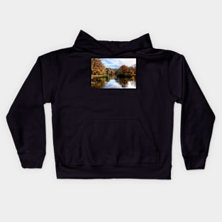 Boston Public Garden Autumn Trees Boston MA Kids Hoodie